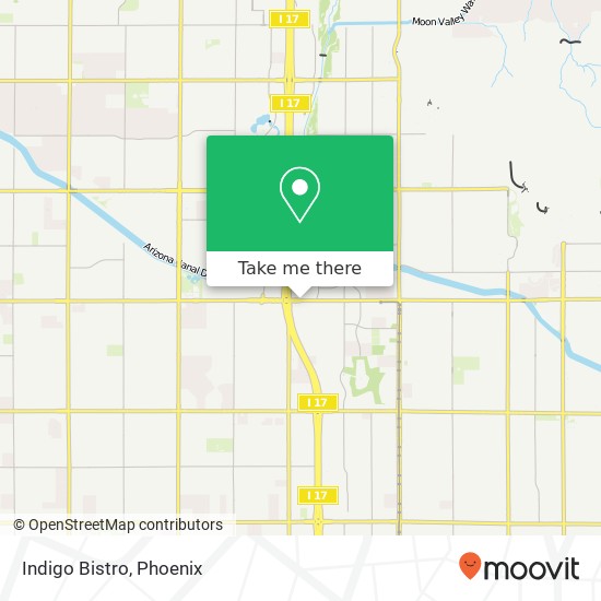 Mapa de Indigo Bistro, 2620 W Dunlap Ave Phoenix, AZ 85021