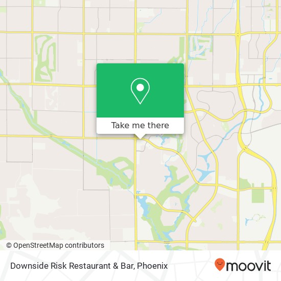 Mapa de Downside Risk Restaurant & Bar, 8989 N Scottsdale Rd Scottsdale, AZ 85253