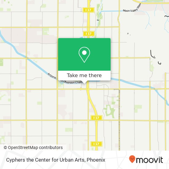 Mapa de Cyphers the Center for Urban Arts, 9201 N 29th Ave Phoenix, AZ 85051