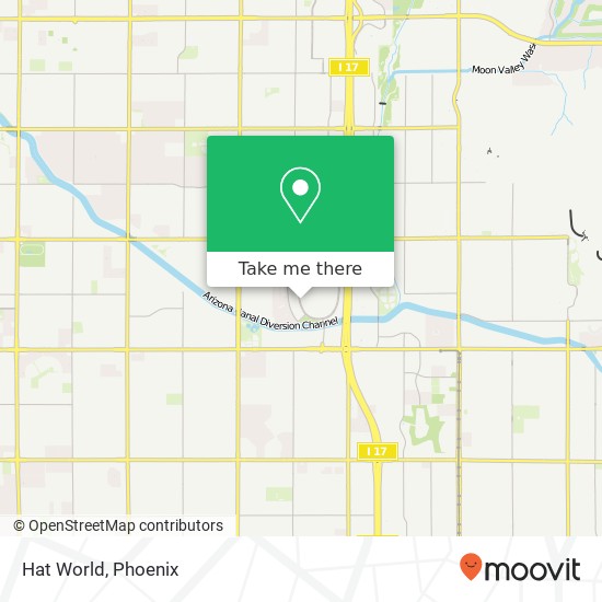 Mapa de Hat World, 9617 N Metro Pkwy W Phoenix, AZ 85051
