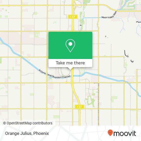 Mapa de Orange Julius, 9617 N Metro Pkwy E Phoenix, AZ 85051