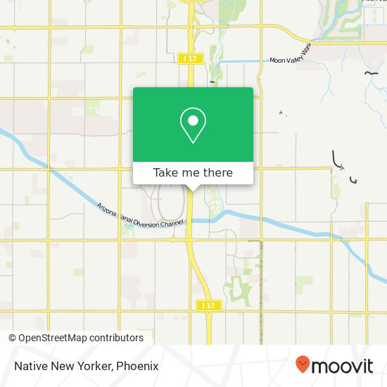 Mapa de Native New Yorker, 10004 N 26th Dr Phoenix, AZ 85021