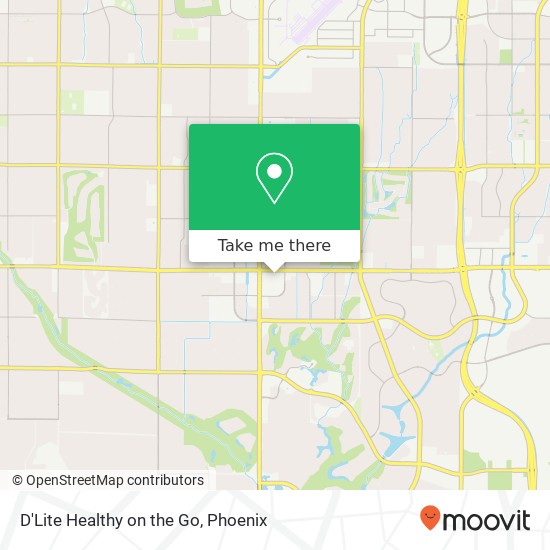 Mapa de D'Lite Healthy on the Go, 7337 E Shea Blvd Scottsdale, AZ 85260