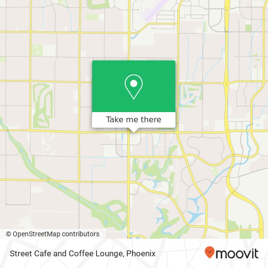 Mapa de Street Cafe and Coffee Lounge, 10435 N Scottsdale Rd Paradise Valley, AZ 85253