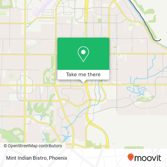Mapa de Mint Indian Bistro, Scottsdale, AZ 85260
