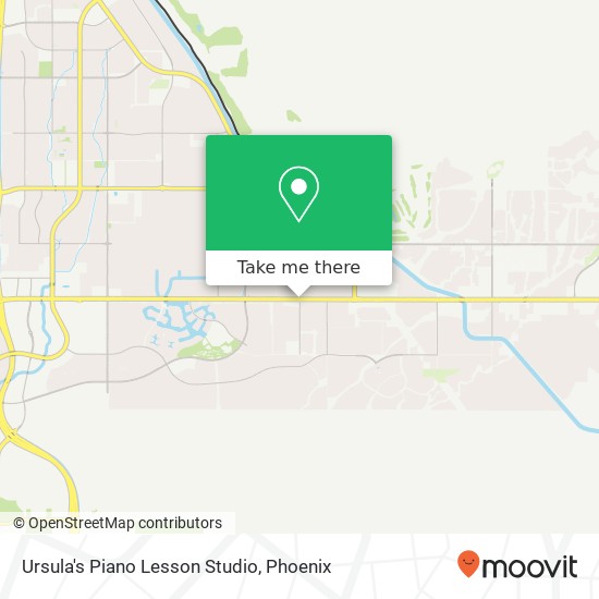 Mapa de Ursula's Piano Lesson Studio, E Shea Blvd Scottsdale, AZ 85259
