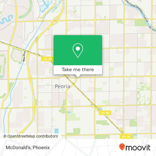 Mapa de McDonald's, 7975 W Peoria Ave Peoria, AZ 85345