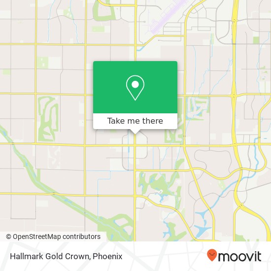 Mapa de Hallmark Gold Crown, 10881 N Scottsdale Rd Scottsdale, AZ 85254