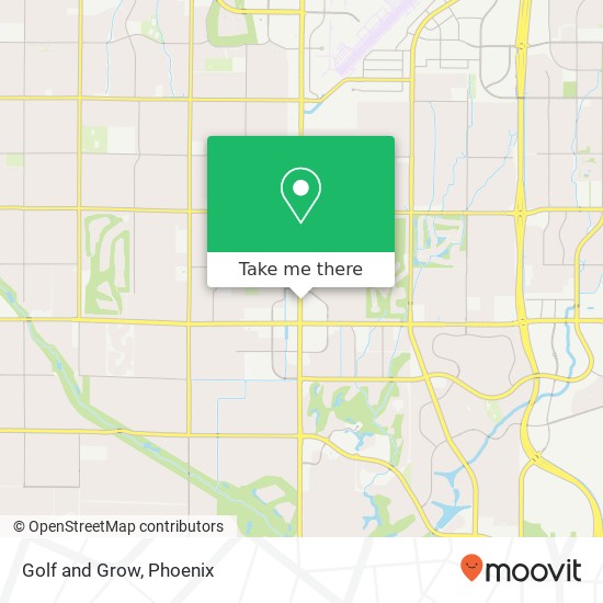 Mapa de Golf and Grow, 10869 N Scottsdale Rd Scottsdale, AZ 85254