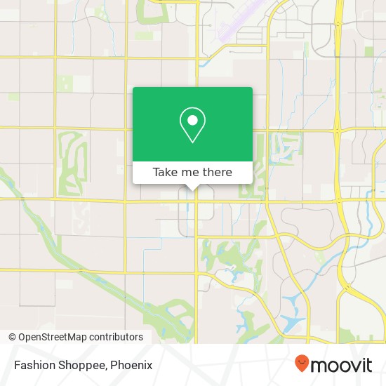 Mapa de Fashion Shoppee, 10639 N 71st Way Scottsdale, AZ 85254