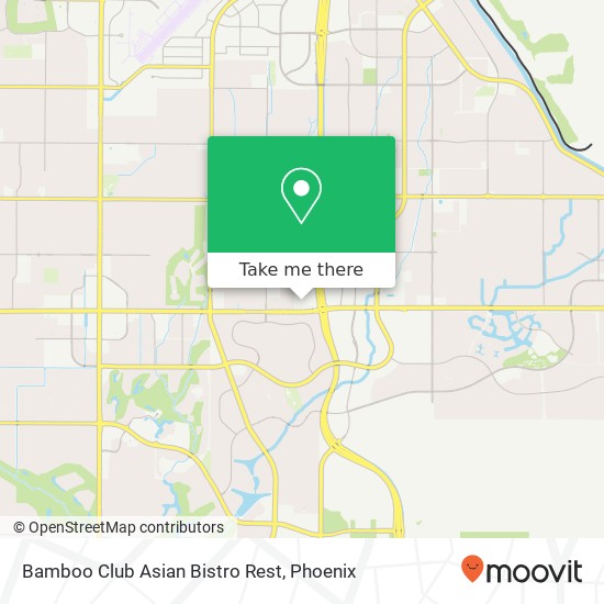 Mapa de Bamboo Club Asian Bistro Rest, 8624 E Shea Blvd Scottsdale, AZ 85260