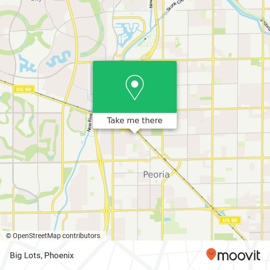 Mapa de Big Lots, 8778 W Cholla St Peoria, AZ 85345