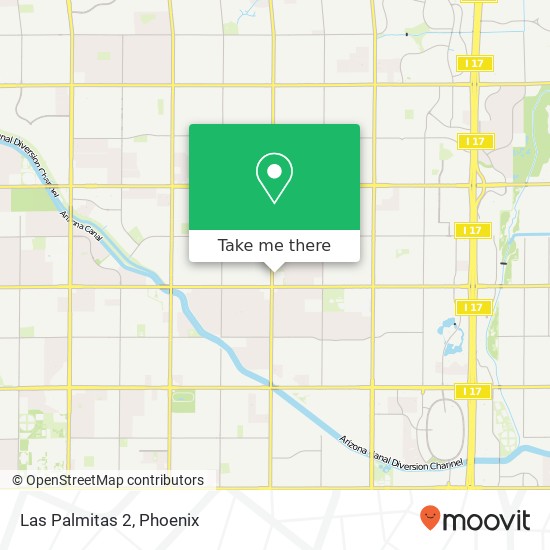 Mapa de Las Palmitas 2, 4212 W Cactus Rd Phoenix, AZ 85029