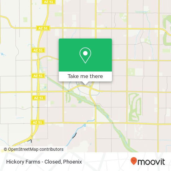 Mapa de Hickory Farms - Closed, 4568 E Cactus Rd Phoenix, AZ 85032