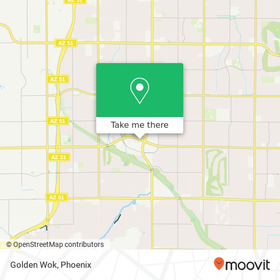 Mapa de Golden Wok, 4651 E Cactus Rd Phoenix, AZ 85032