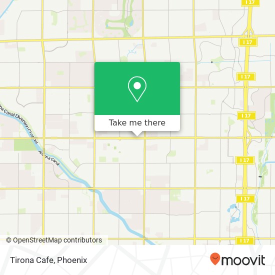 Mapa de Tirona Cafe, 4340 W Thunderbird Rd Glendale, AZ 85306