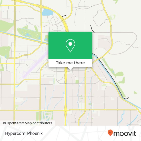 Mapa de Hypercom, 8888 E Raintree Dr Scottsdale, AZ 85260
