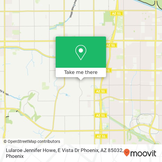 Lularoe Jennifer Howe, E Vista Dr Phoenix, AZ 85032 map