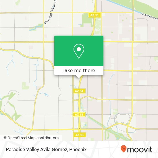 Paradise Valley Avila Gomez, 14836 N 33rd Pl Phoenix, AZ 85032 map