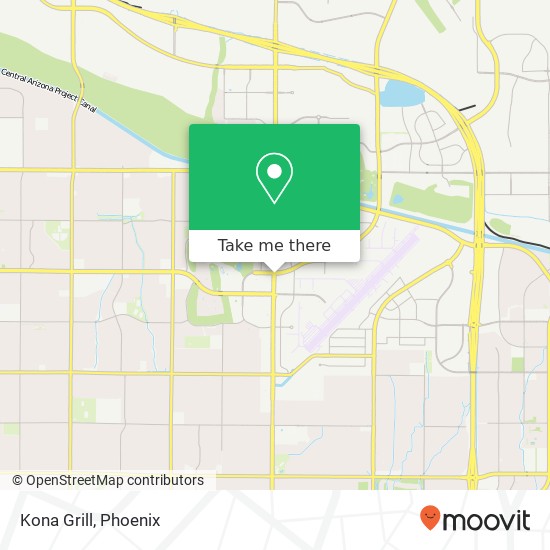 Mapa de Kona Grill, 15345 N Scottsdale Rd Scottsdale, AZ 85254