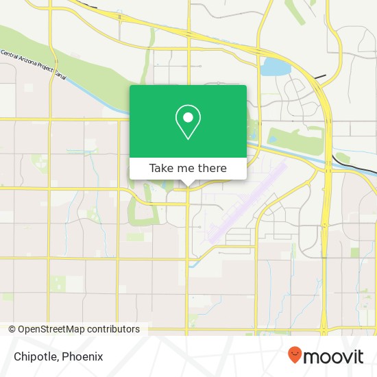 Mapa de Chipotle, 15425 N Scottsdale Rd Scottsdale, AZ 85254