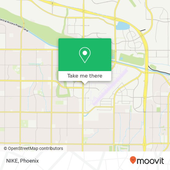 Mapa de NIKE, 15147 N Scottsdale Rd Scottsdale, AZ 85254