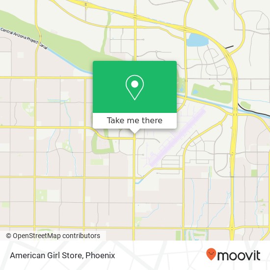 Mapa de American Girl Store, 15059 N Scottsdale Rd Scottsdale, AZ 85254