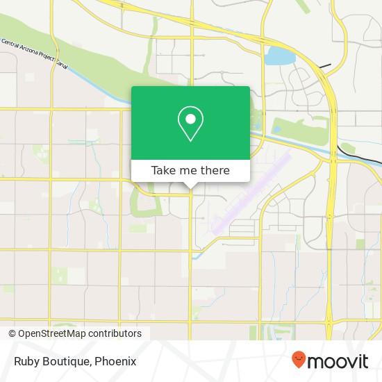 Mapa de Ruby Boutique, 15037 N Scottsdale Rd Scottsdale, AZ 85254