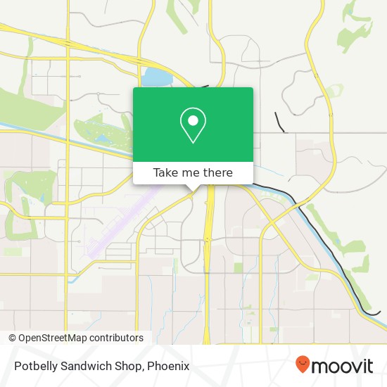 Mapa de Potbelly Sandwich Shop, 15641 N Hayden Rd Scottsdale, AZ 85260