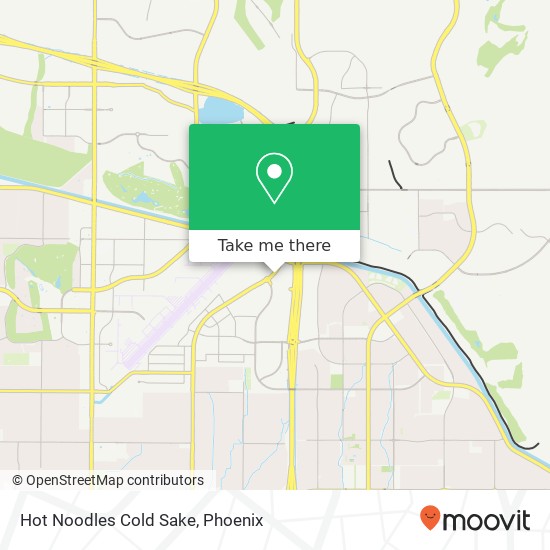 Mapa de Hot Noodles Cold Sake, 15689 N Hayden Rd Scottsdale, AZ 85260