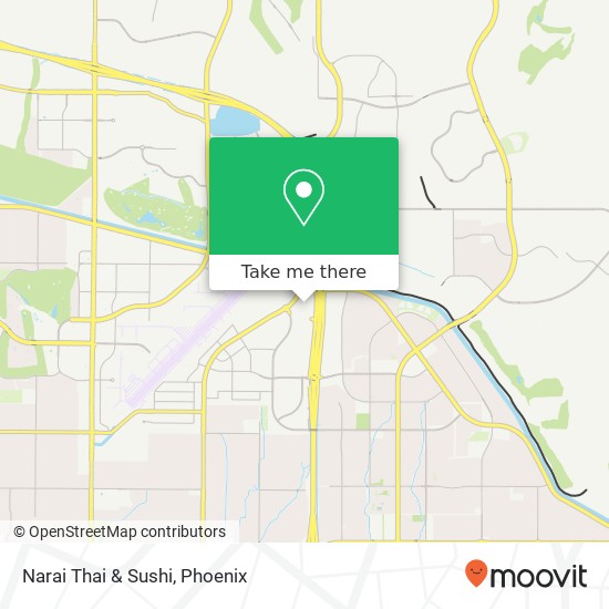 Mapa de Narai Thai & Sushi, 15681 N Hayden Rd Scottsdale, AZ 85260