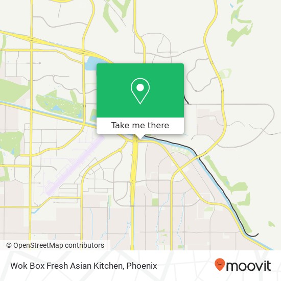 Mapa de Wok Box Fresh Asian Kitchen, 15807 N Frank Lloyd Wright Blvd Scottsdale, AZ 85260