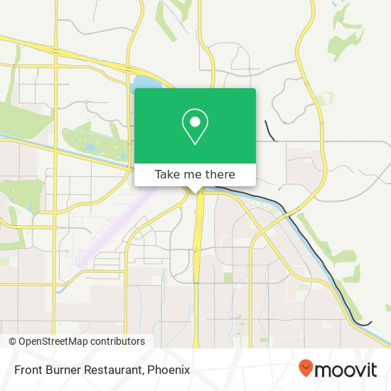 Mapa de Front Burner Restaurant, 8787 E Frank Lloyd Wright Blvd Scottsdale, AZ 85260
