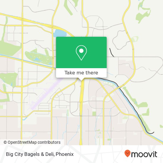 Mapa de Big City Bagels & Deli, 15680 N Pima Rd Scottsdale, AZ 85260