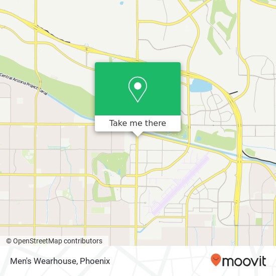 Mapa de Men's Wearhouse, 16495 N Scottsdale Rd Scottsdale, AZ 85254