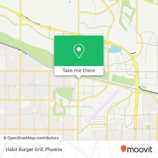 Mapa de Habit Burger Grill, 16495 N Scottsdale Rd Scottsdale, AZ 85254