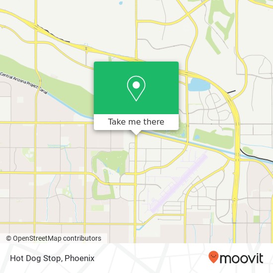 Mapa de Hot Dog Stop, 16447 N Scottsdale Rd Scottsdale, AZ 85254