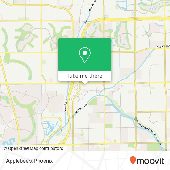 Mapa de Applebee's, 8001 W Bell Rd Peoria, AZ 85382