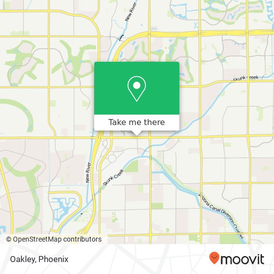 Oakley, Glendale, AZ 85308 map