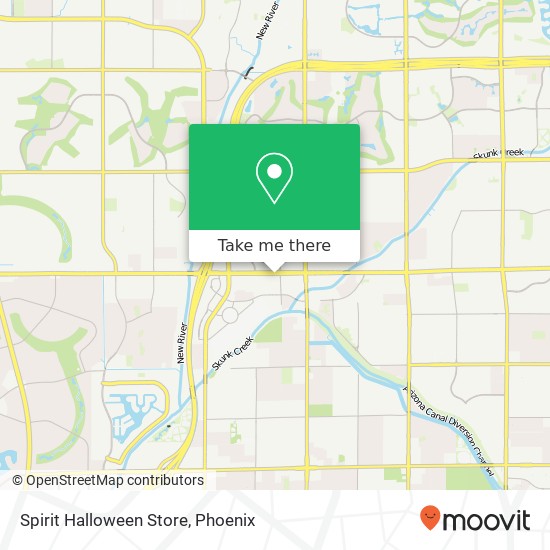 Mapa de Spirit Halloween Store, 7759 W Bell Rd Peoria, AZ 85382