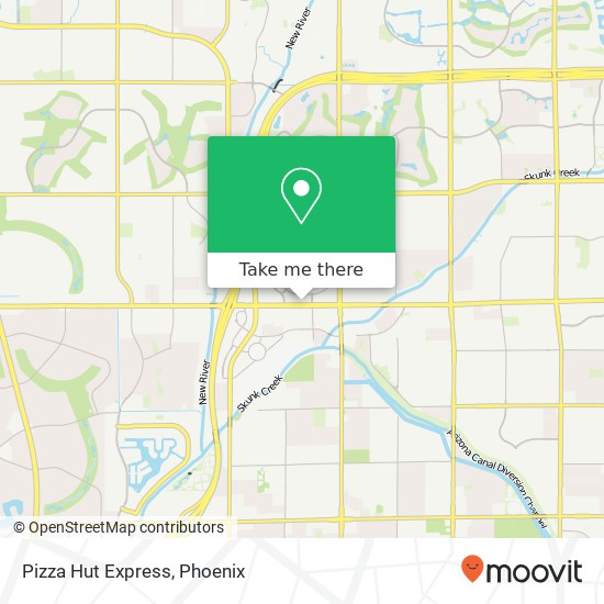 Mapa de Pizza Hut Express, 7714 W Bell Rd Glendale, AZ 85308