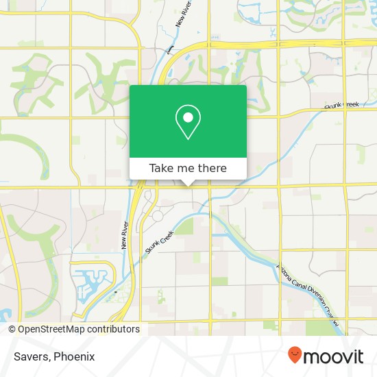 Mapa de Savers, 7759 W Bell Rd Peoria, AZ 85382