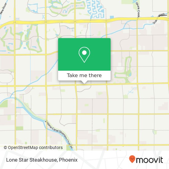 Mapa de Lone Star Steakhouse, 5664 W Bell Rd Glendale, AZ 85308