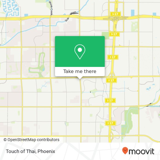 Mapa de Touch of Thai, 16816 N 35th Ave Phoenix, AZ 85053