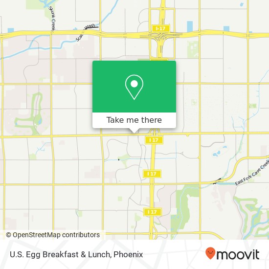 Mapa de U.S. Egg Breakfast & Lunch, 2957 W Bell Rd Phoenix, AZ 85053