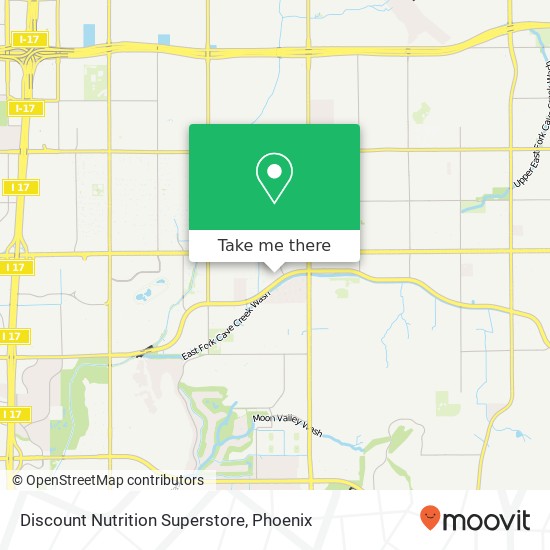 Mapa de Discount Nutrition Superstore, 288 E Greenway Pkwy Phoenix, AZ 85022