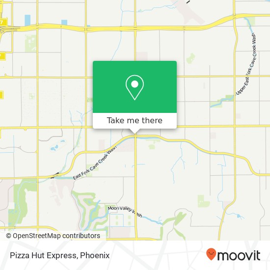 Pizza Hut Express, 16806 N 7th St Phoenix, AZ 85022 map