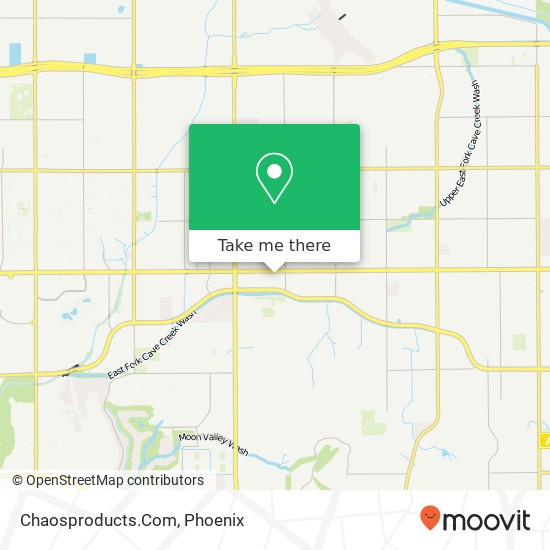 Mapa de Chaosproducts.Com, 1101 E Bell Rd Phoenix, AZ 85022