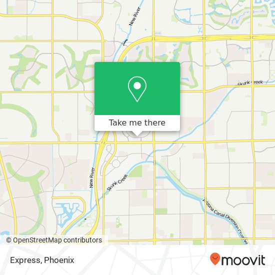 Mapa de Express, 7700 W Arrowhead Towne Ctr Glendale, AZ 85308