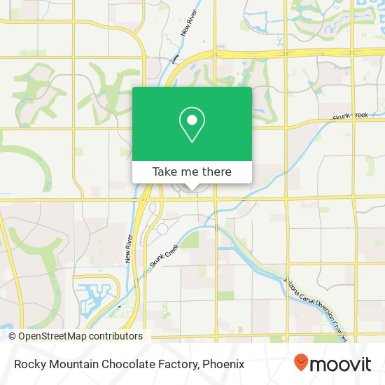 Mapa de Rocky Mountain Chocolate Factory, 7700 W Arrowhead Towne Ctr Glendale, AZ 85308